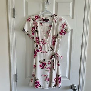 Dynamite Floral Wrap Dress Size XS